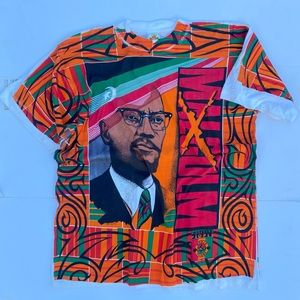 Vintage Kacy World Colors Malcolm X African shirt 🇪🇹
